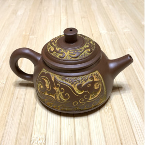 Чайник Сузаку из исинской глины Феникс и Дракон 300 мл. Photo 3